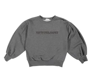 Brunello Cucinelli Kids Youth Philosophy Embroidered Sweatshirt
