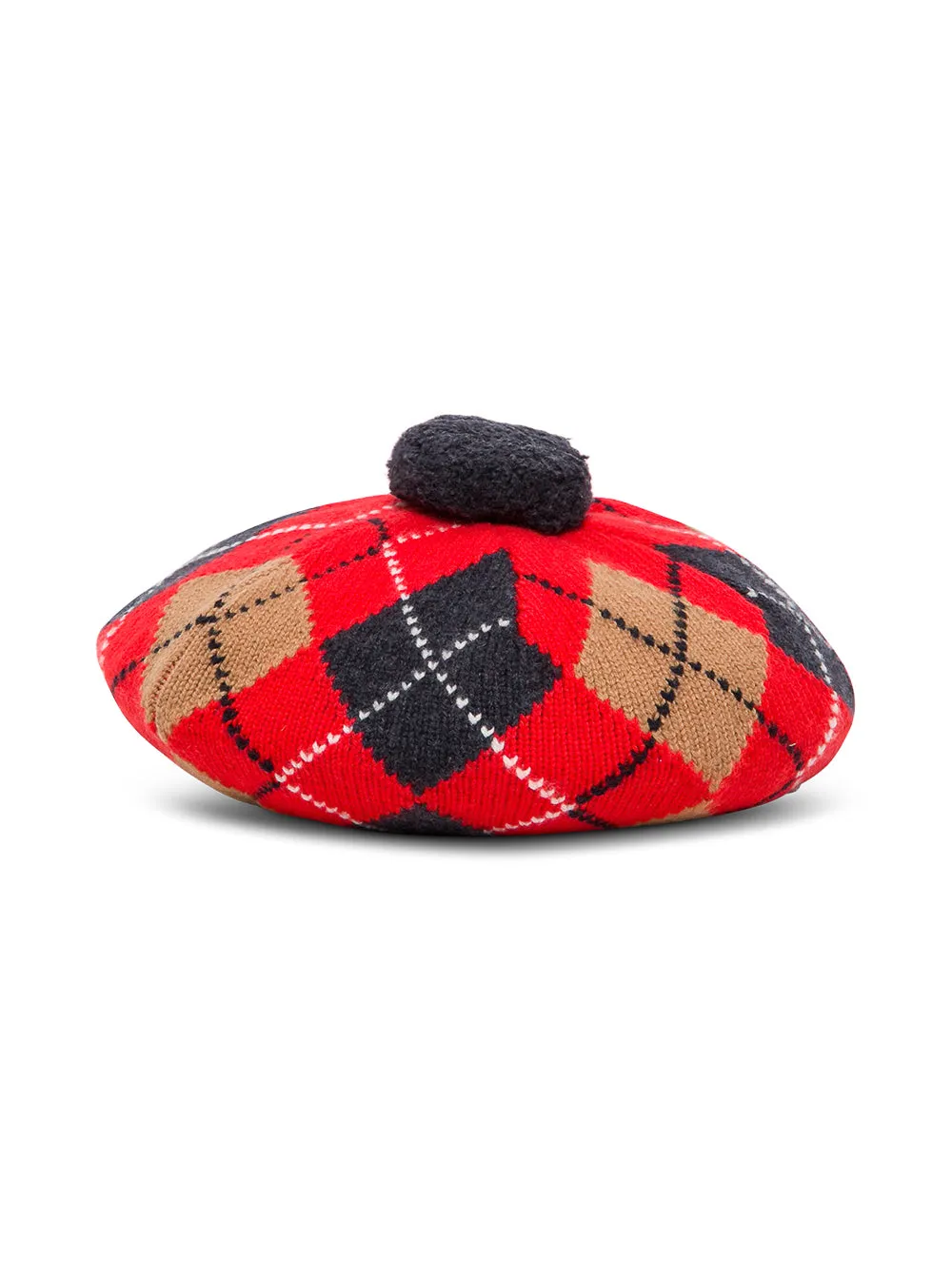 Burberry Kids Argyle Intarsia Beret