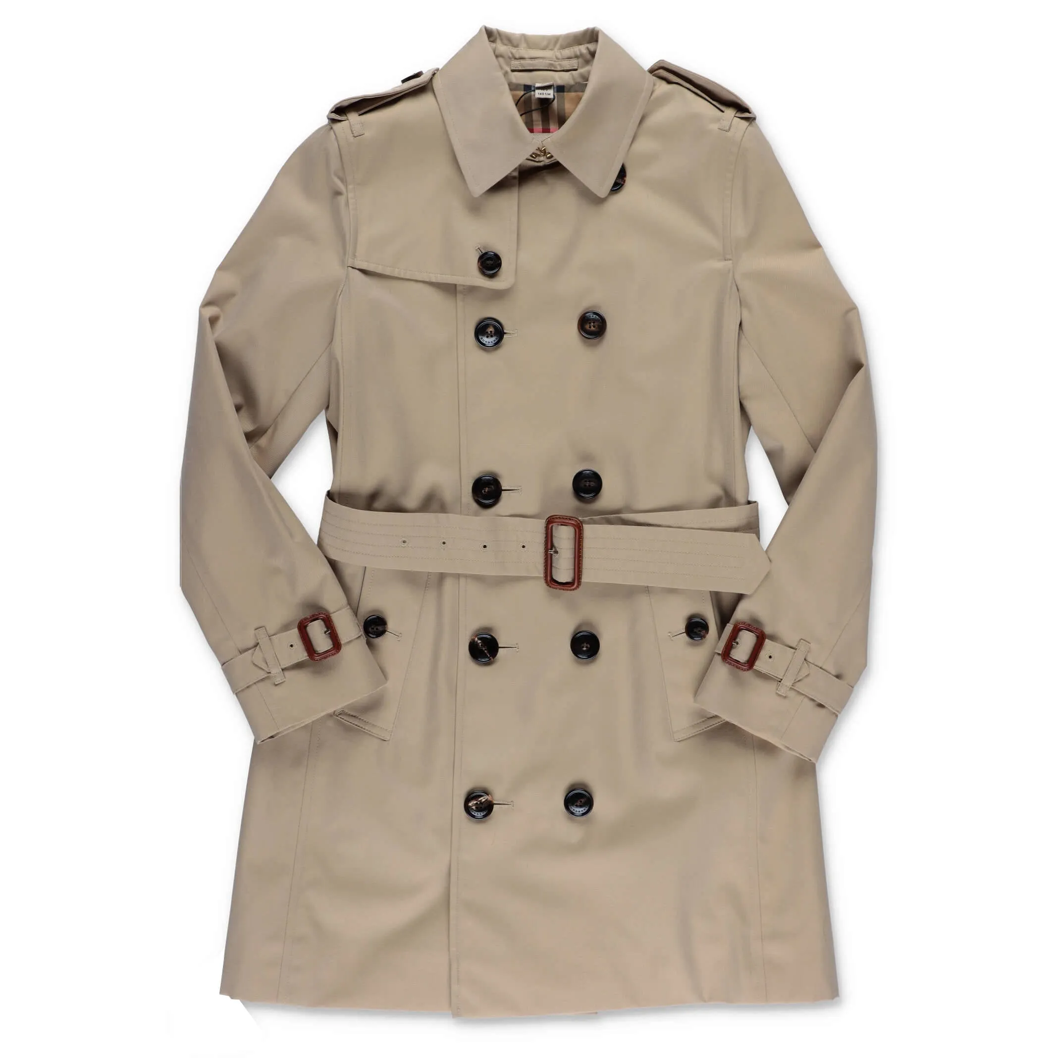 Burberry Kids Belted Gabardine Trench Coat