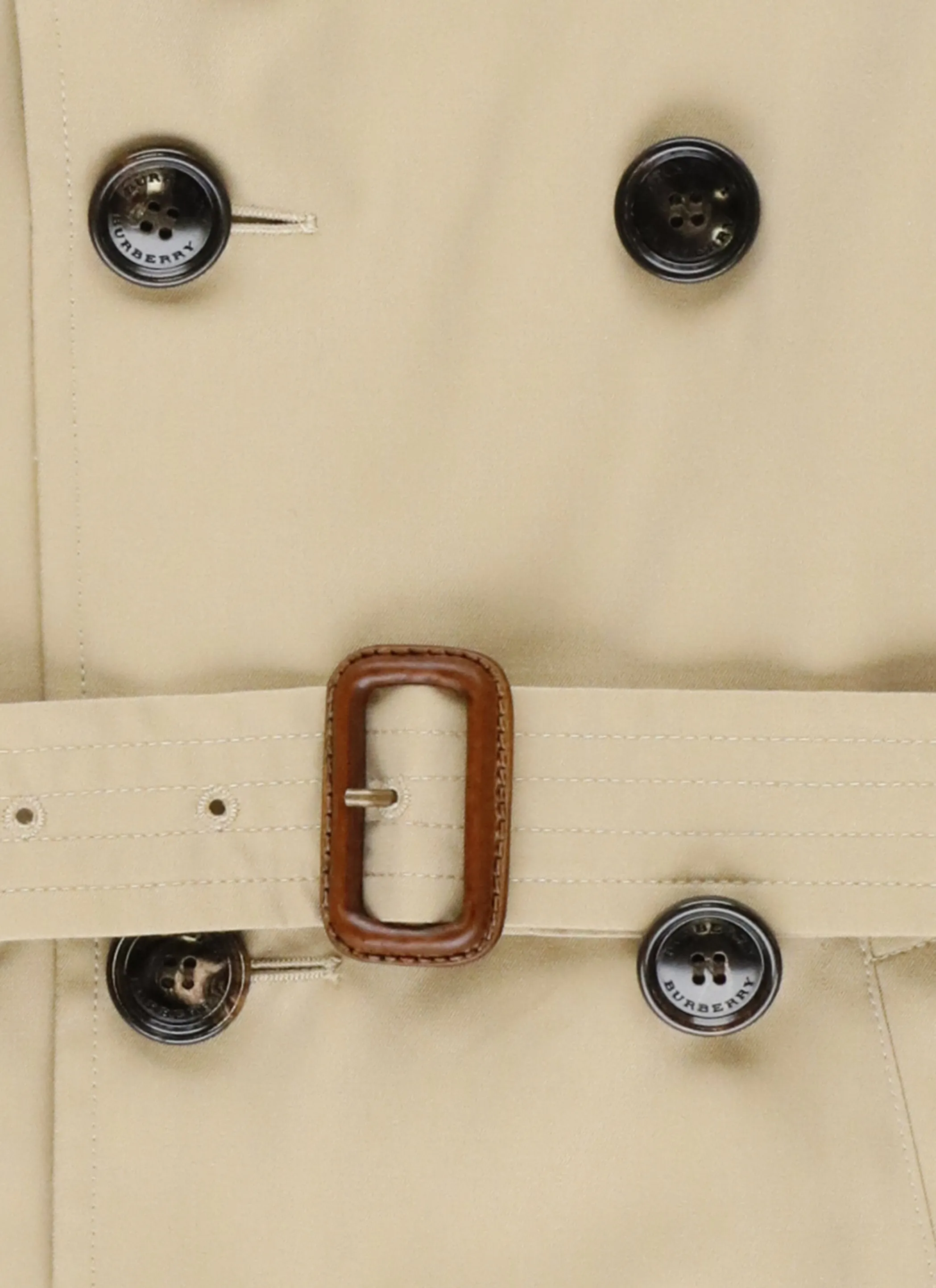 Burberry Kids Belted Gabardine Trench Coat