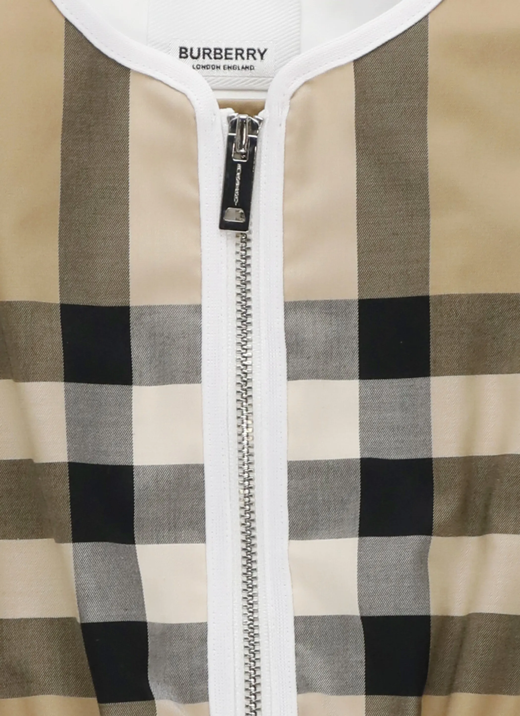 Burberry Kids Check Pattern Zipped Sleeveless Dress