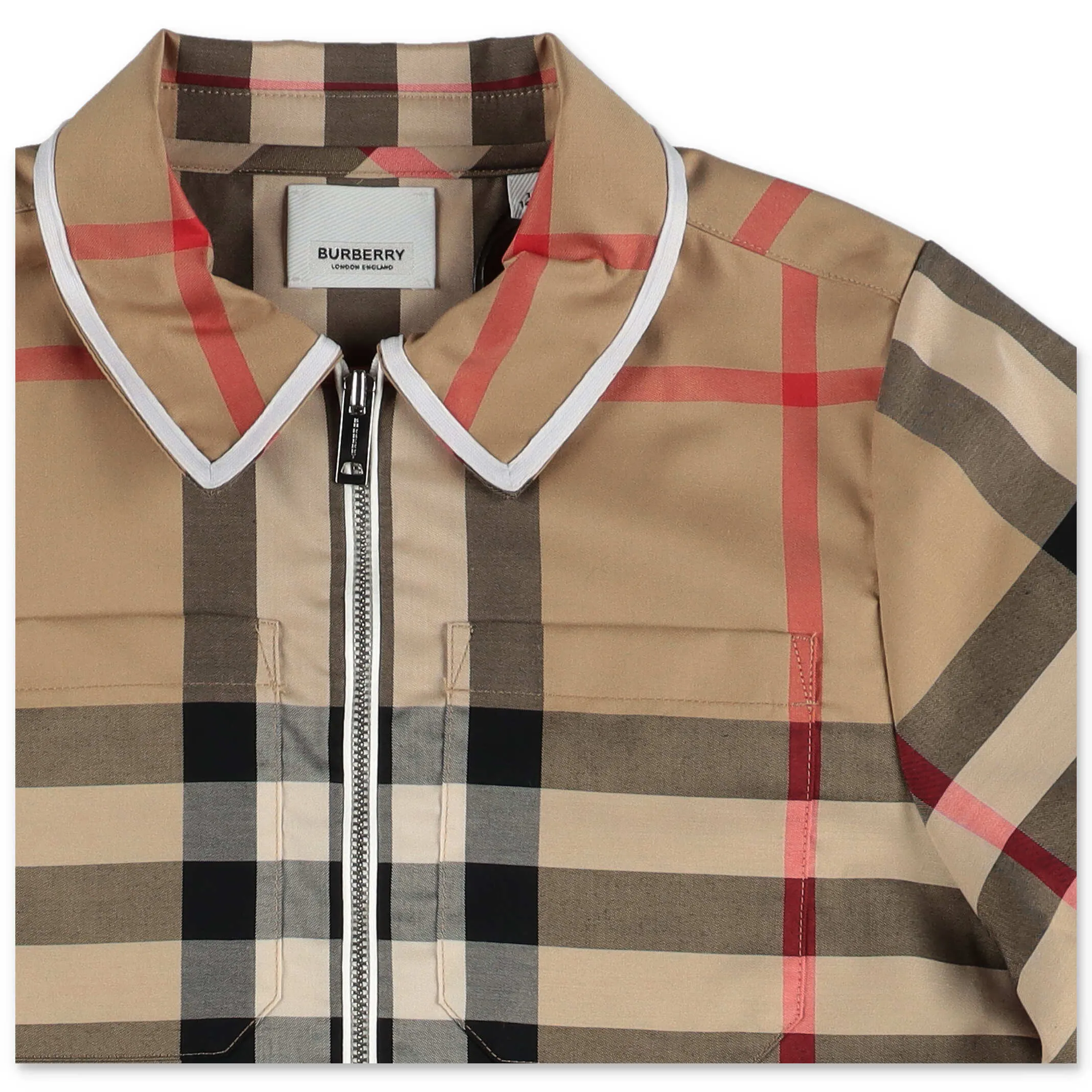 Burberry Kids Check Printed Zipped Dress