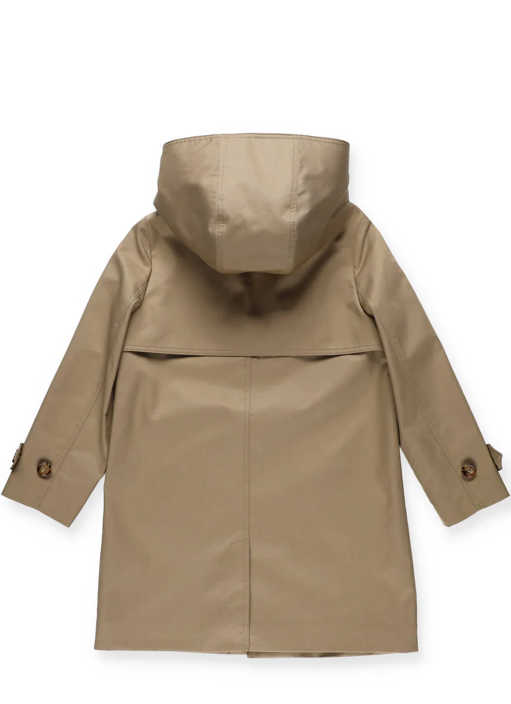 Burberry Kids Detachable Hood Icon Stripe Trim Car Coat