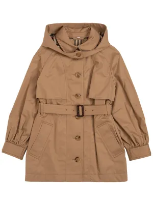 Burberry Kids Detachable Hood Trench Coat