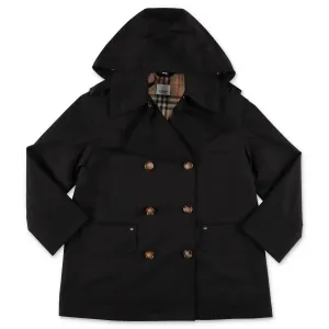 Burberry Kids Detachable Hood Trench Coat