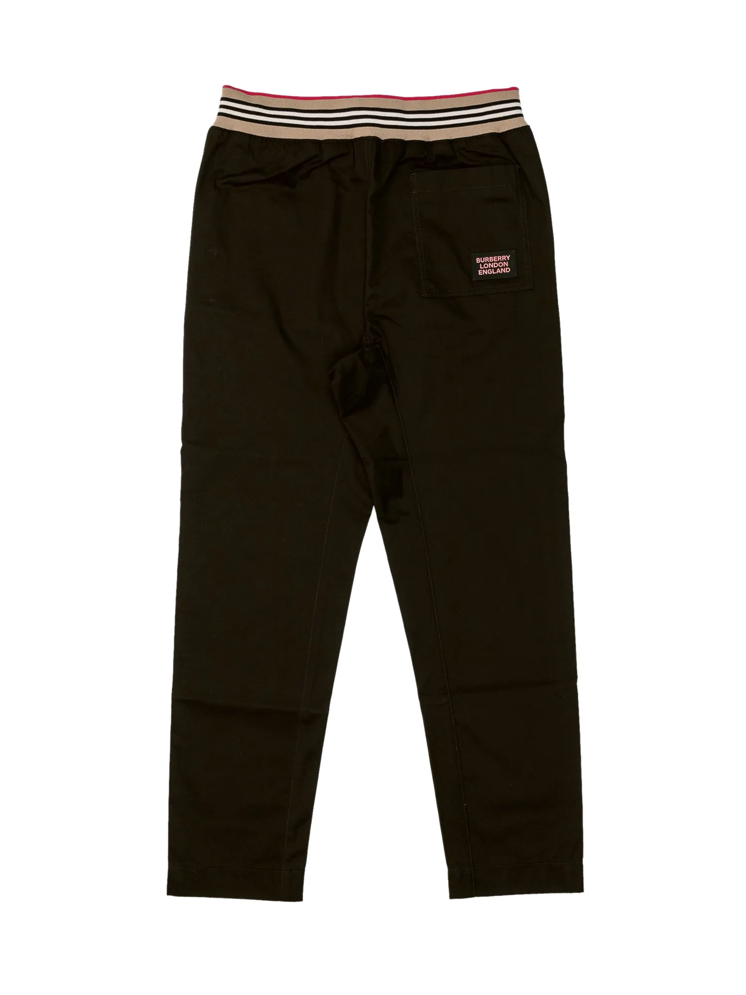 Burberry Kids Icon Stripe Detail Drawcord Trousers