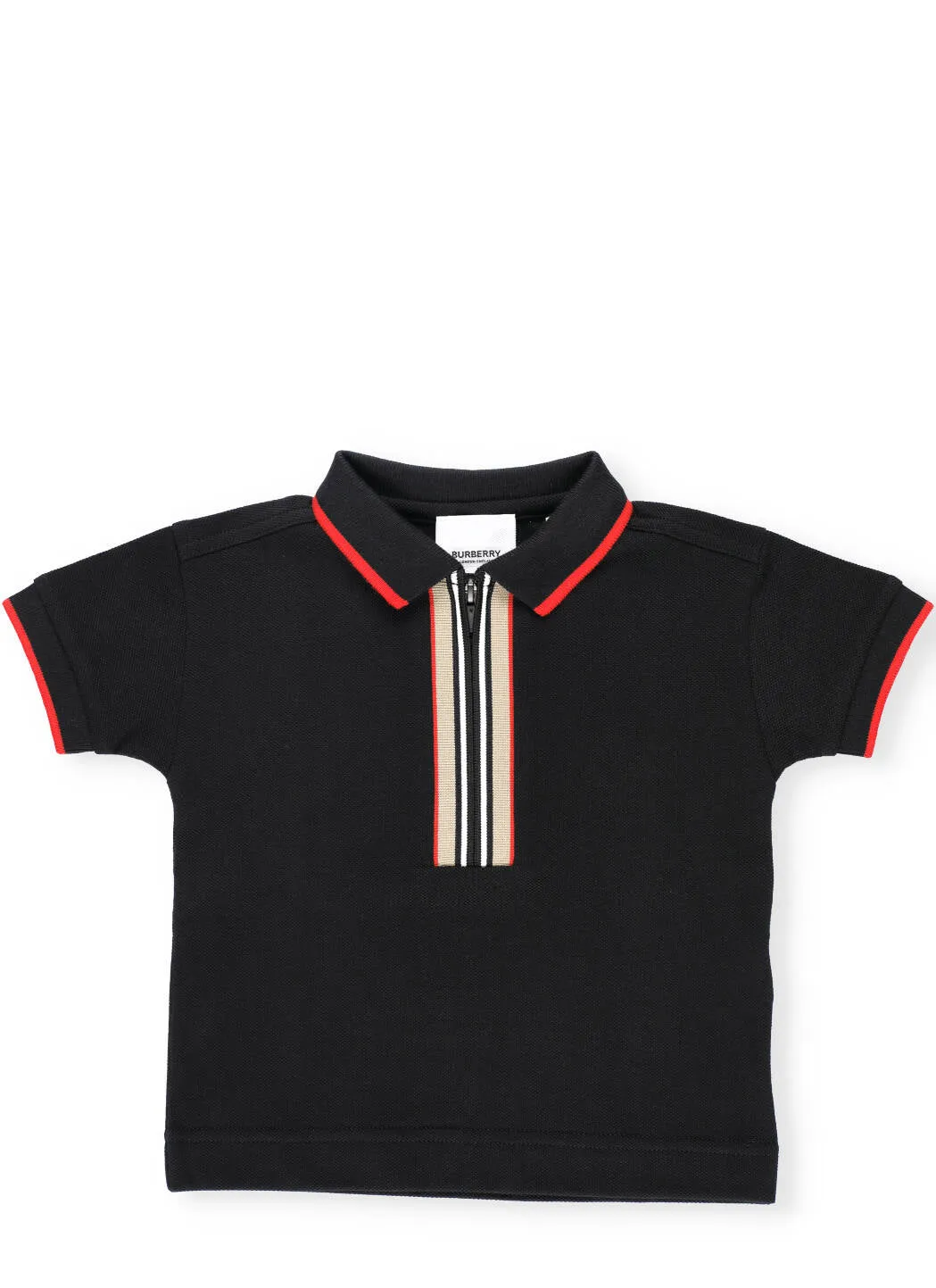 Burberry Kids Icon Stripe Detail Polo Shirt