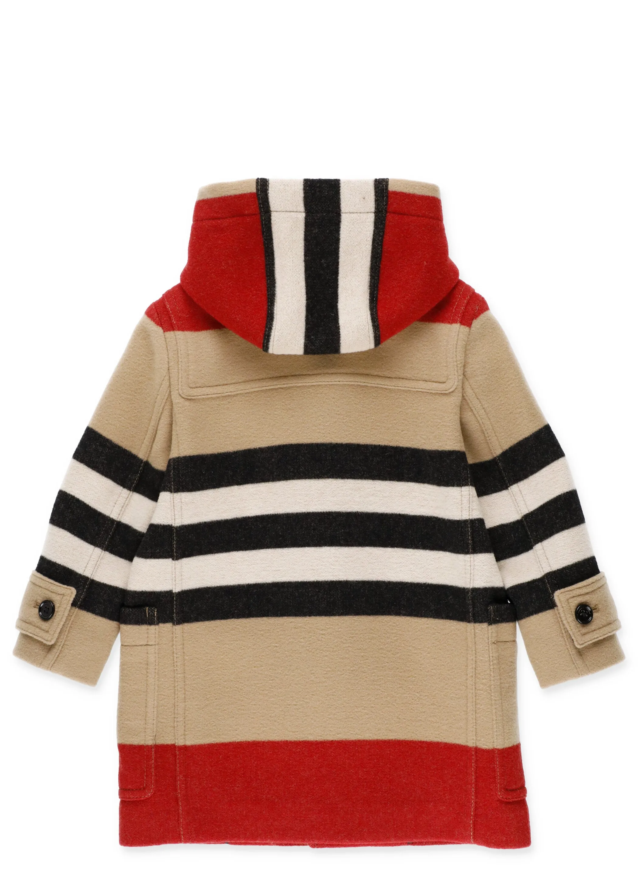 Burberry Kids Icon Stripe Hooded Coat