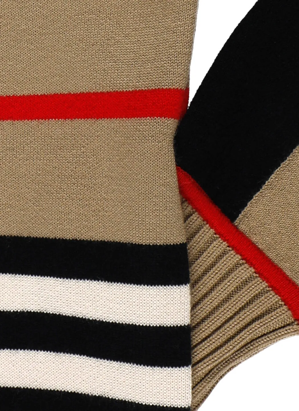 Burberry Kids Icon Stripe Knit Zipped Cardigan