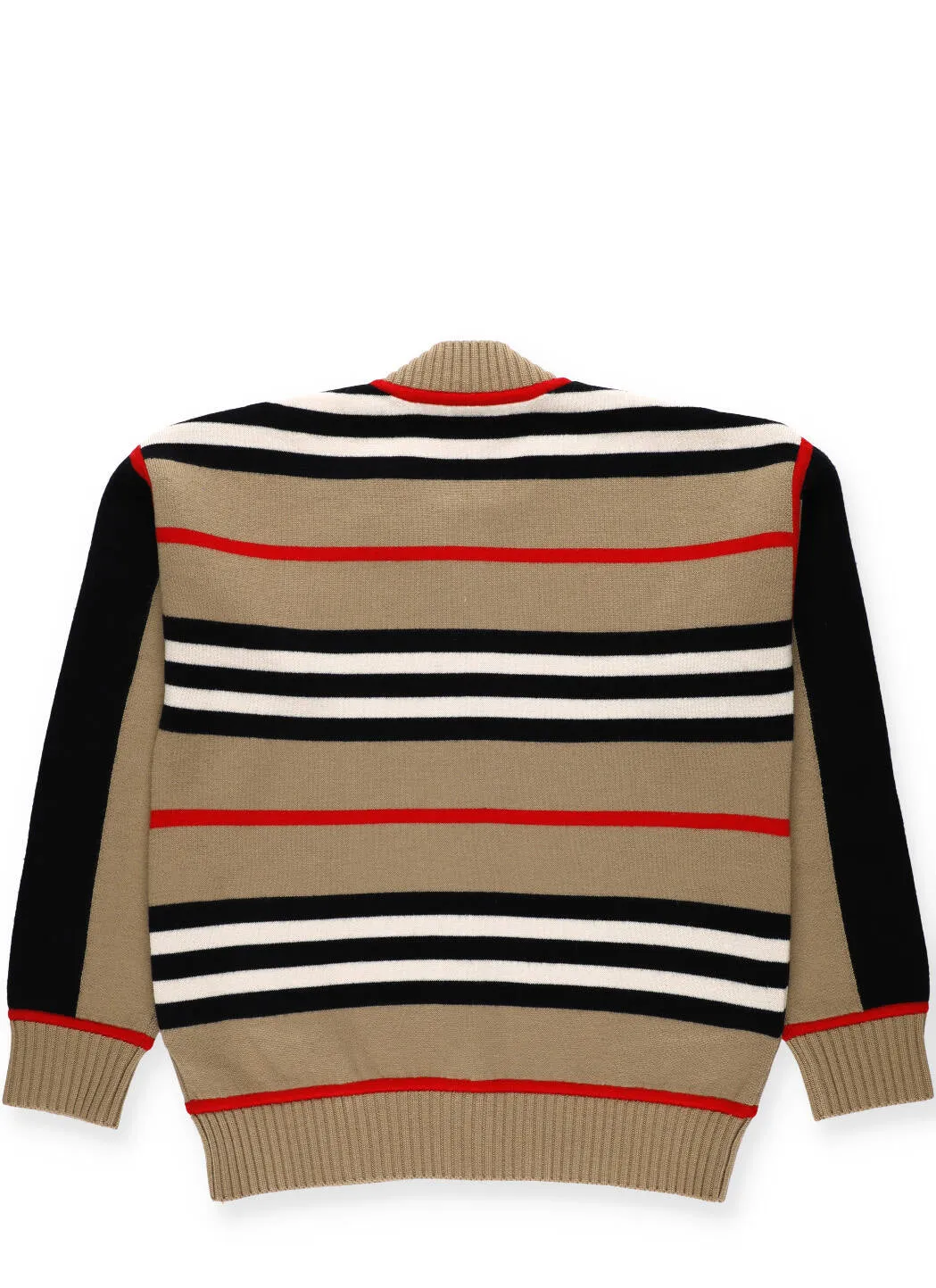 Burberry Kids Icon Stripe Knit Zipped Cardigan