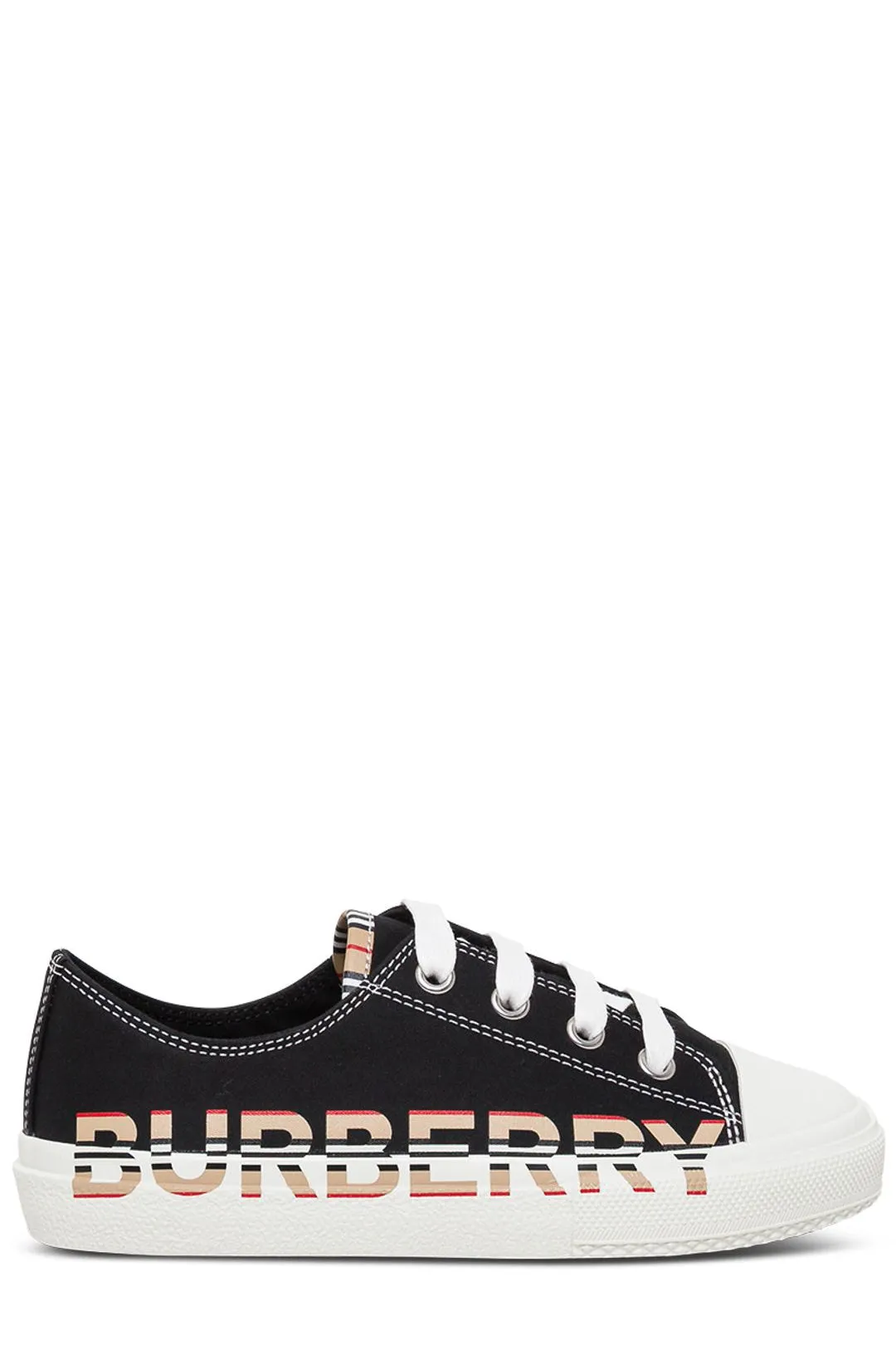 Burberry Kids Icon Stripe Logo Print Sneakers