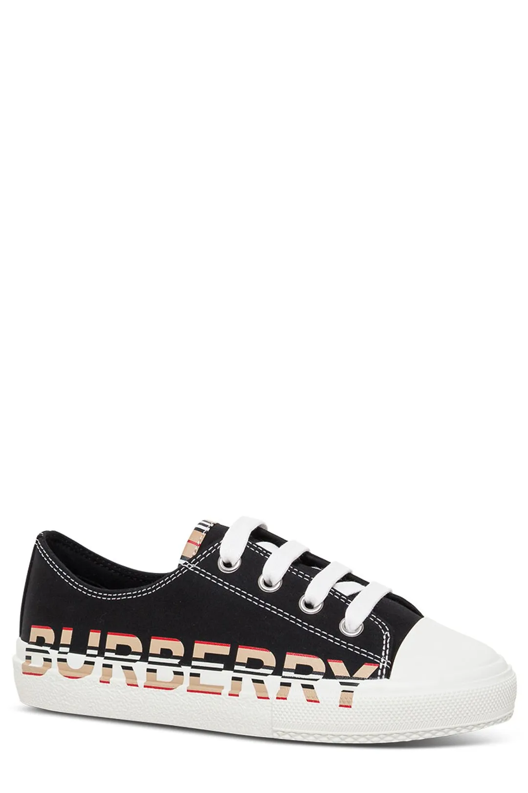 Burberry Kids Icon Stripe Logo Print Sneakers