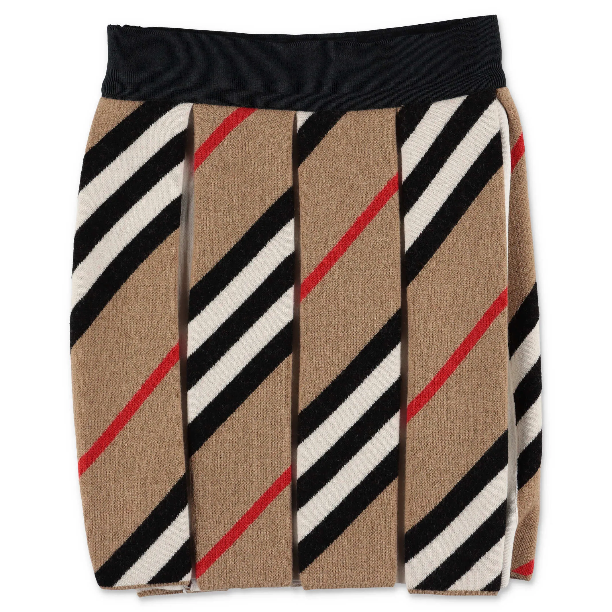 Burberry Kids Icon Stripe Pleated Skirt