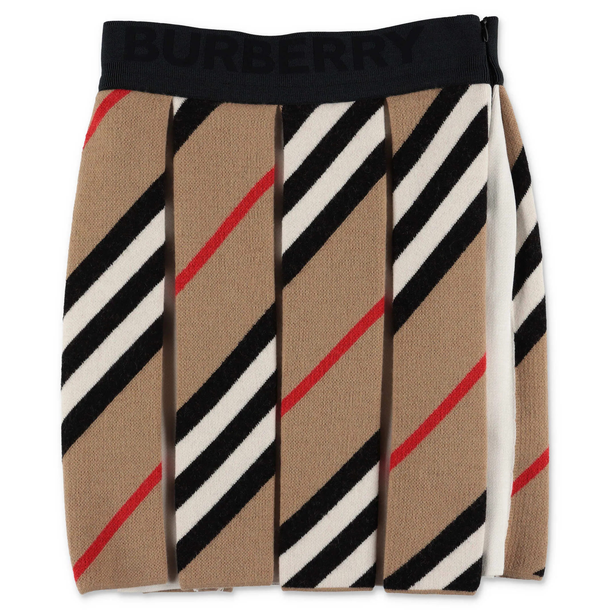 Burberry Kids Icon Stripe Pleated Skirt
