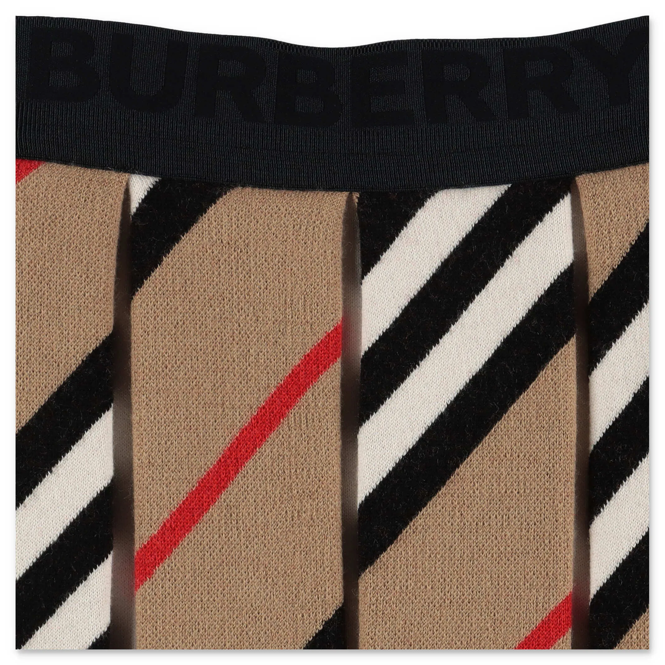 Burberry Kids Icon Stripe Pleated Skirt
