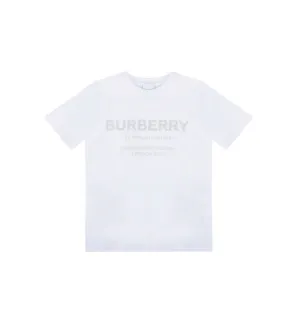 Burberry Kids Logo Printed Crewneck T-Shirt