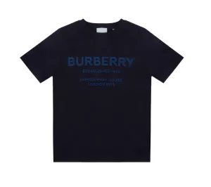 Burberry Kids Logo Printed Crewneck T-Shirt