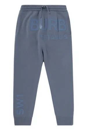 Burberry Kids Logo Printed Drawstring Track Pants