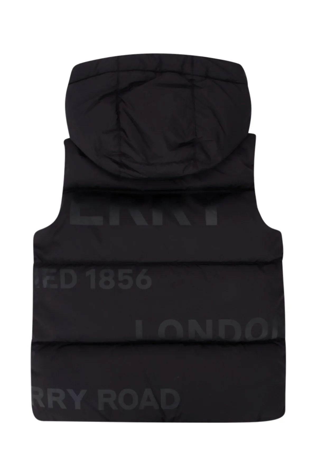 Burberry Kids Logo Printed Hooded Puffer Vest
