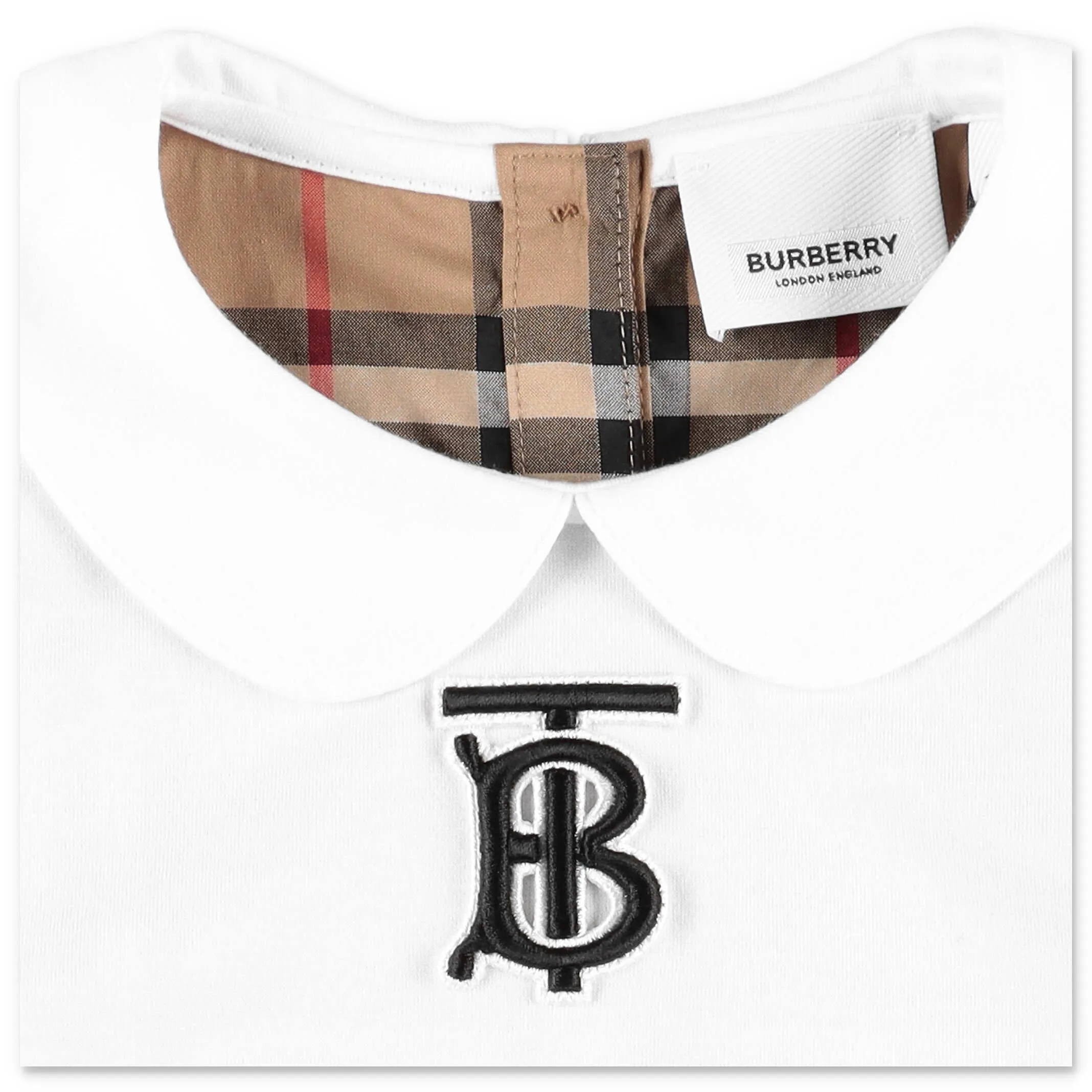 Burberry Kids Monogram Motif Vintage Check Panel T-Shirt