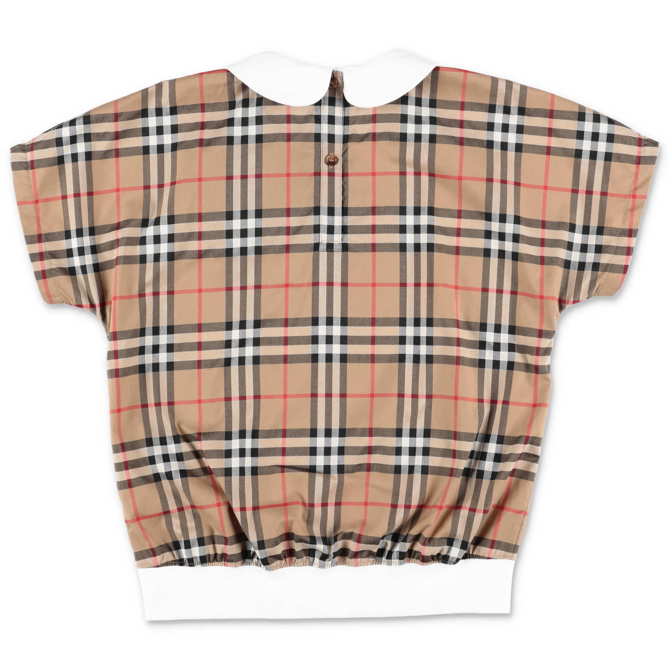 Burberry Kids Monogram Motif Vintage Check Panel T-Shirt