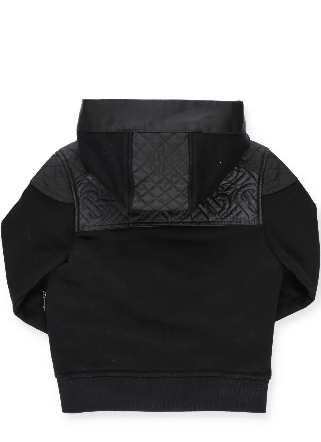 Burberry Kids Monogram Quilted Panel Hooded Jacket