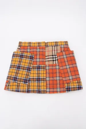 Burberry Kids Patchwork Check Skirt