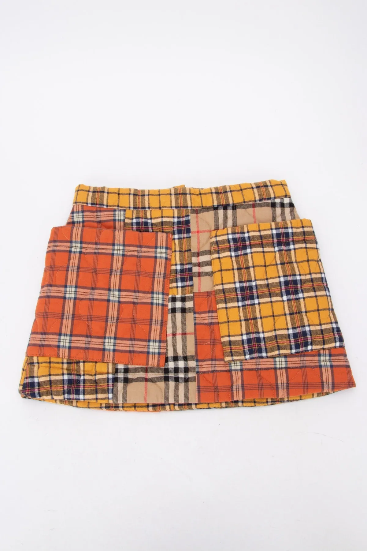 Burberry Kids Patchwork Check Skirt