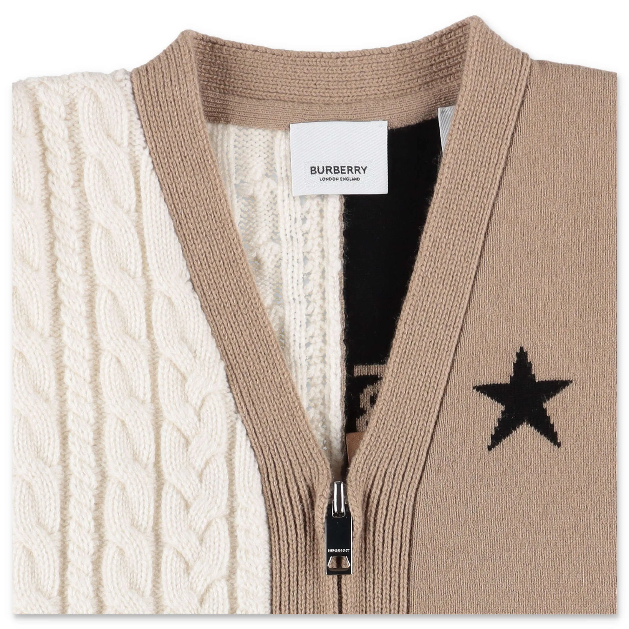 Burberry Kids Star And Monogram Motif Cardigan