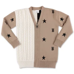 Burberry Kids Star And Monogram Motif Cardigan