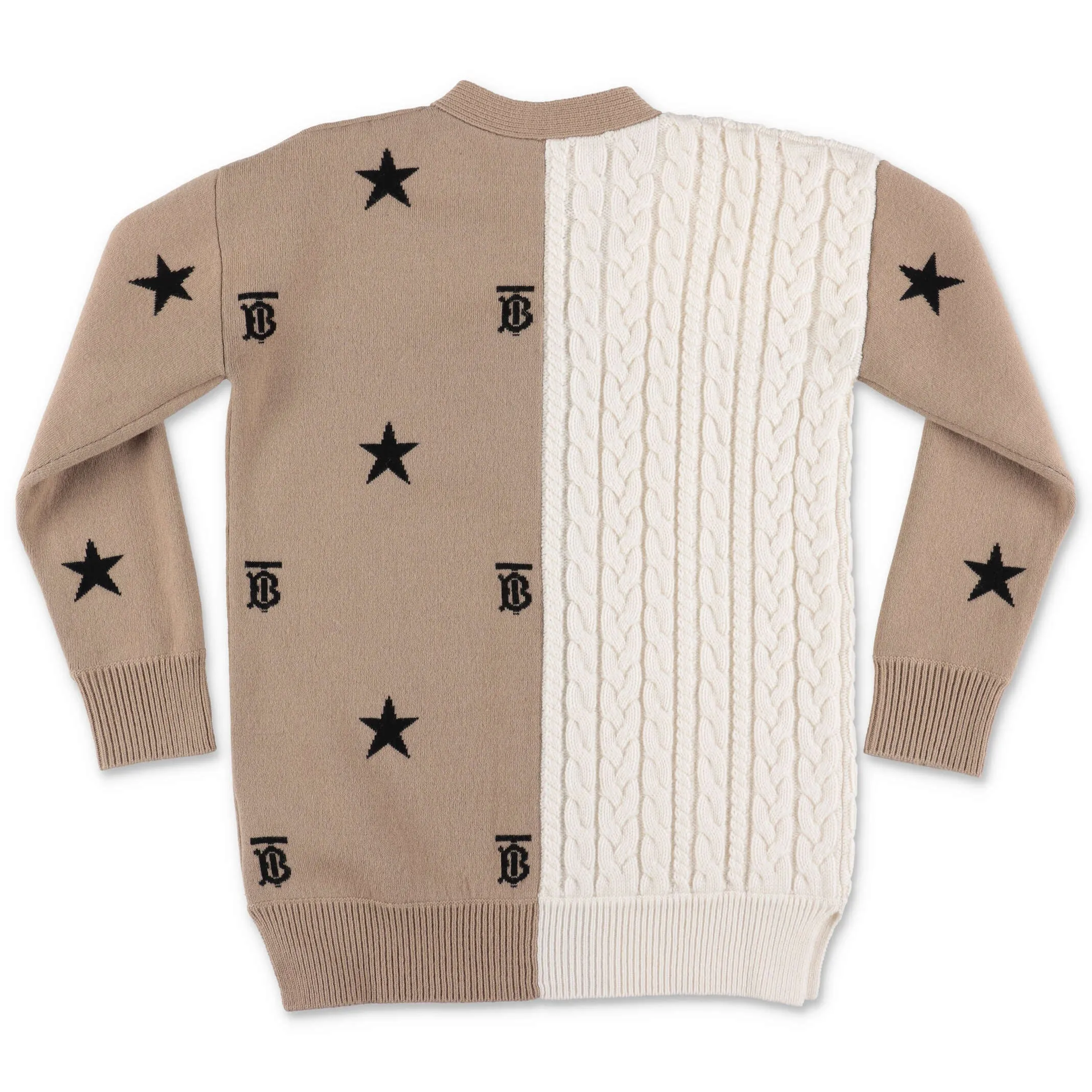 Burberry Kids Star And Monogram Motif Cardigan