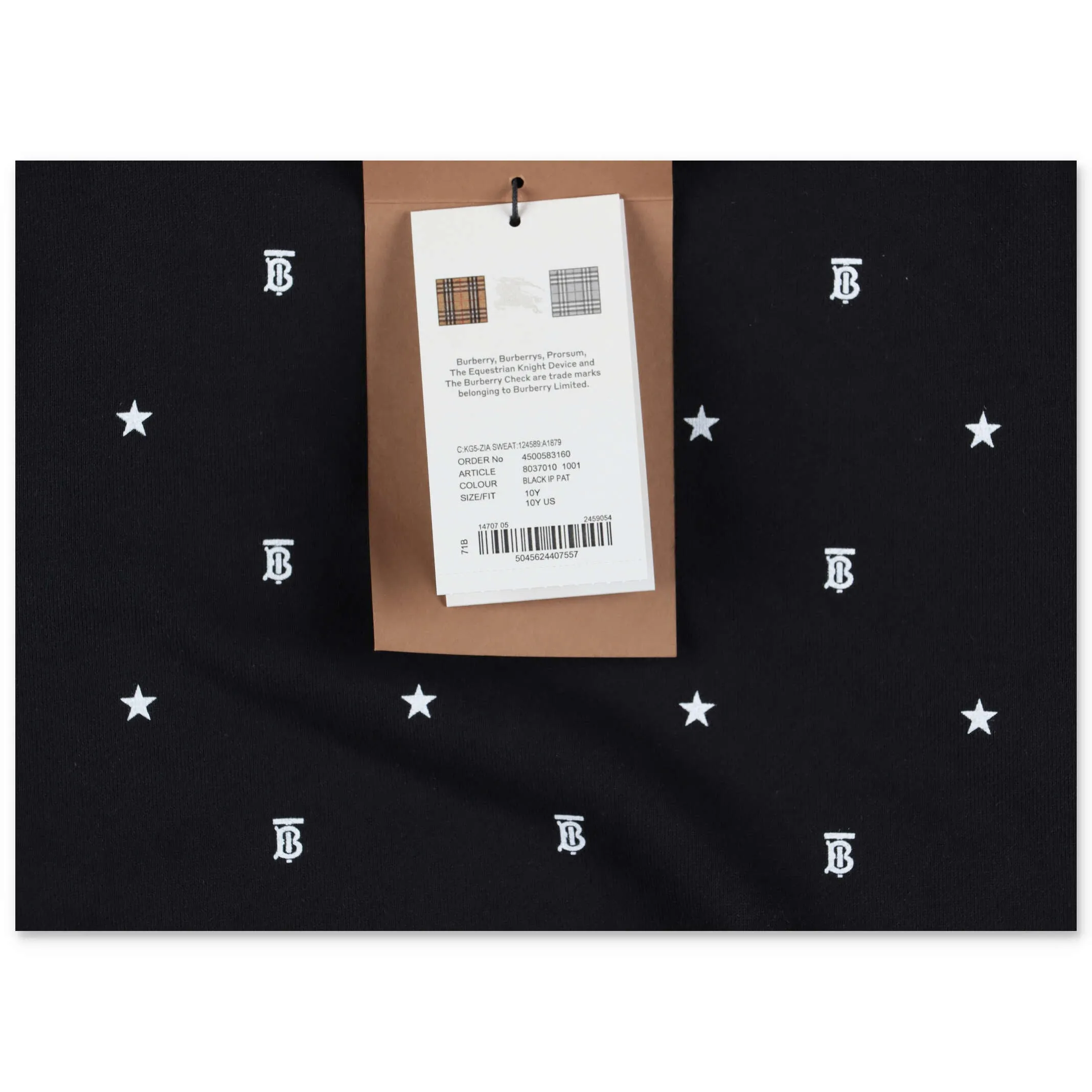 Burberry Kids Star And Monogram Motif Sweatshirt