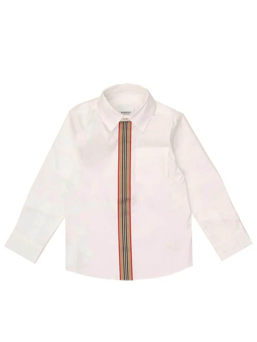 Burberry Kids Stripe Detail Shirt