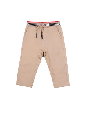 Burberry Kids Striped Drawstring Waistband Pants