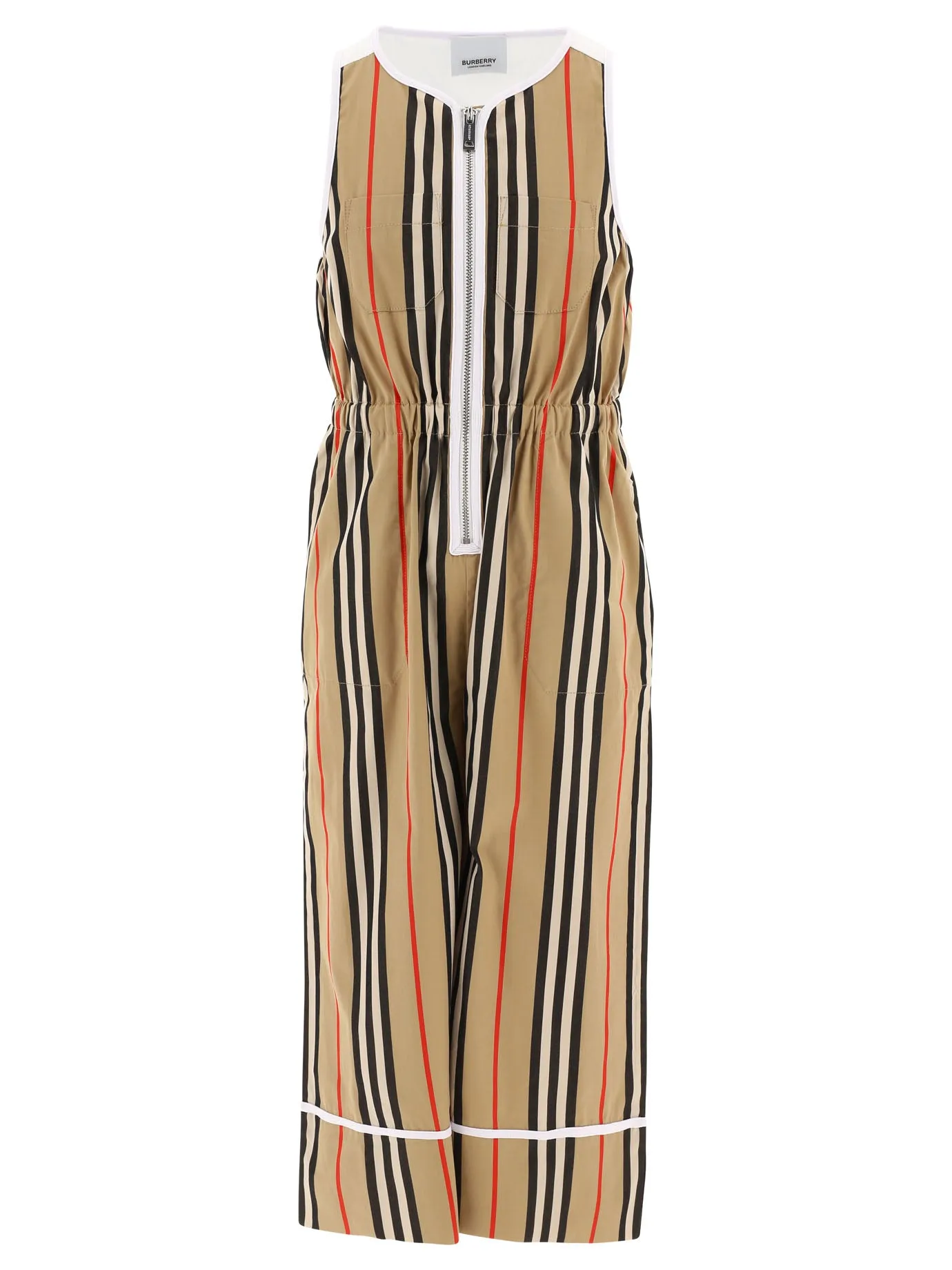 Burberry Kids Striped Sleeveless Jumpsuit