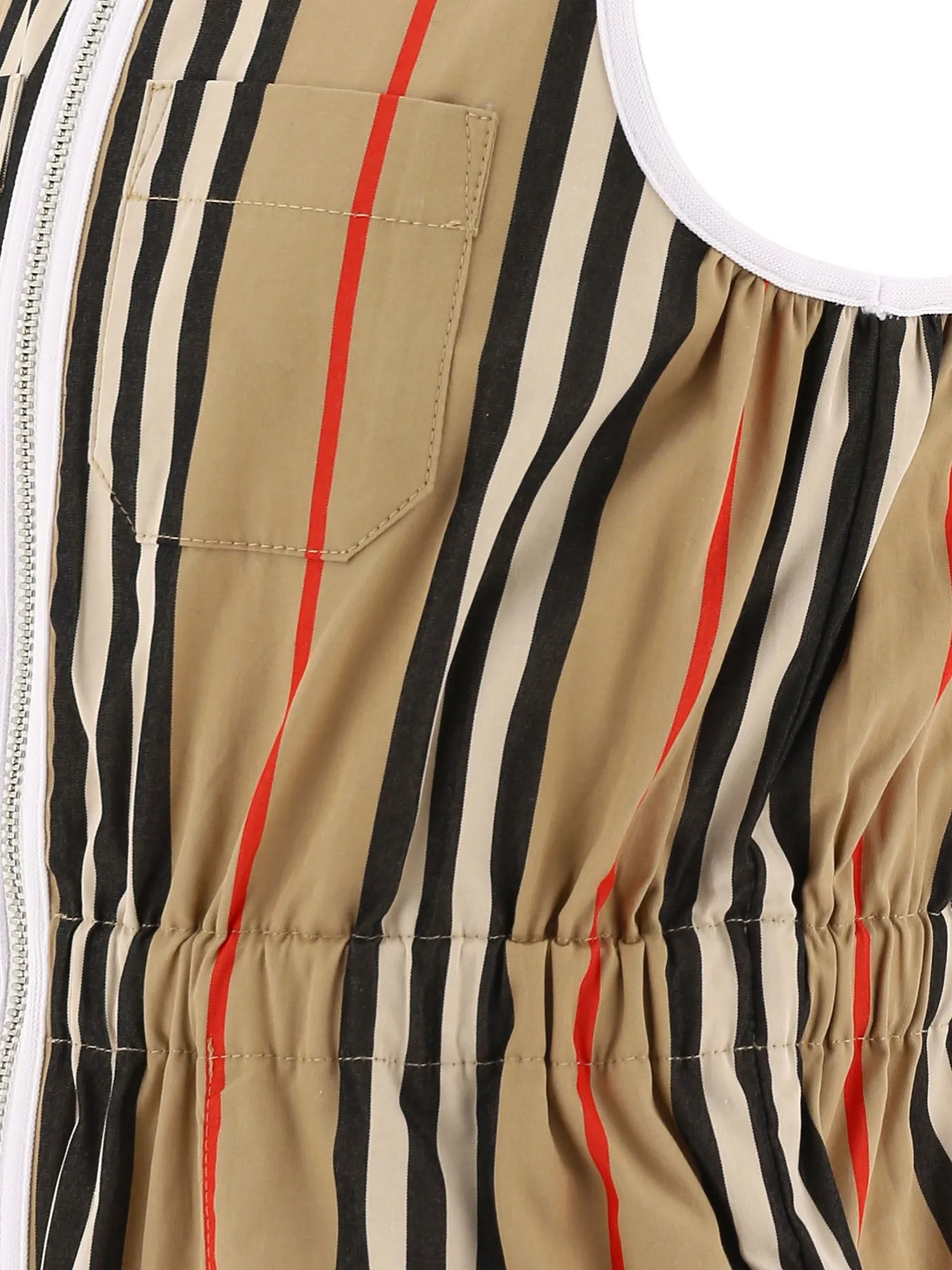 Burberry Kids Striped Sleeveless Jumpsuit