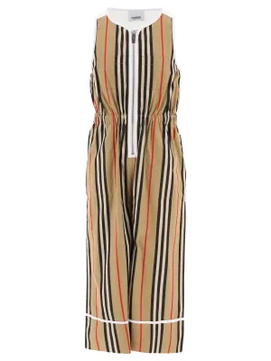 Burberry Kids Striped Sleeveless Jumpsuit