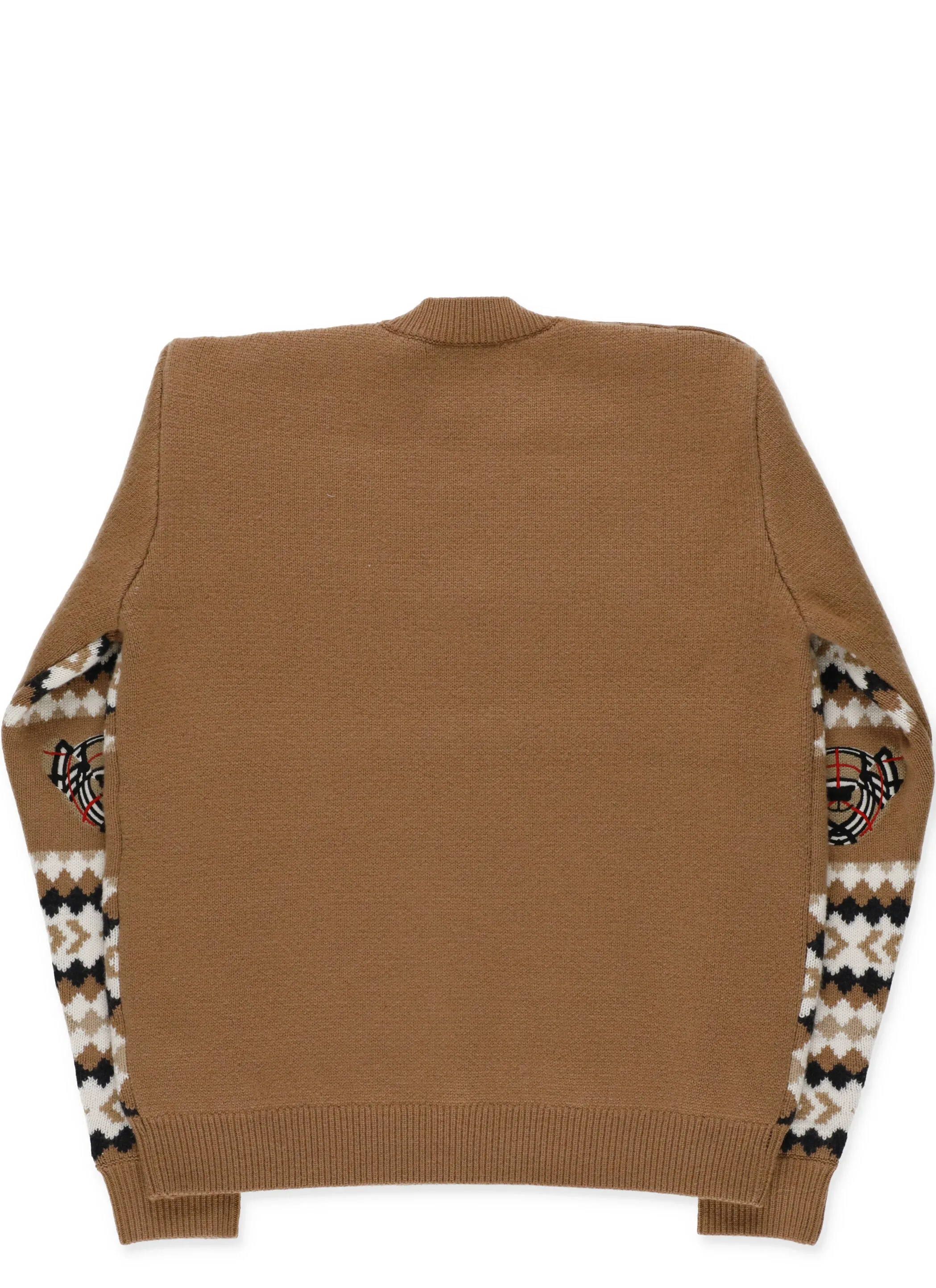 Burberry Kids Thomas Bear Geometric Intarsia-Knit Jumper