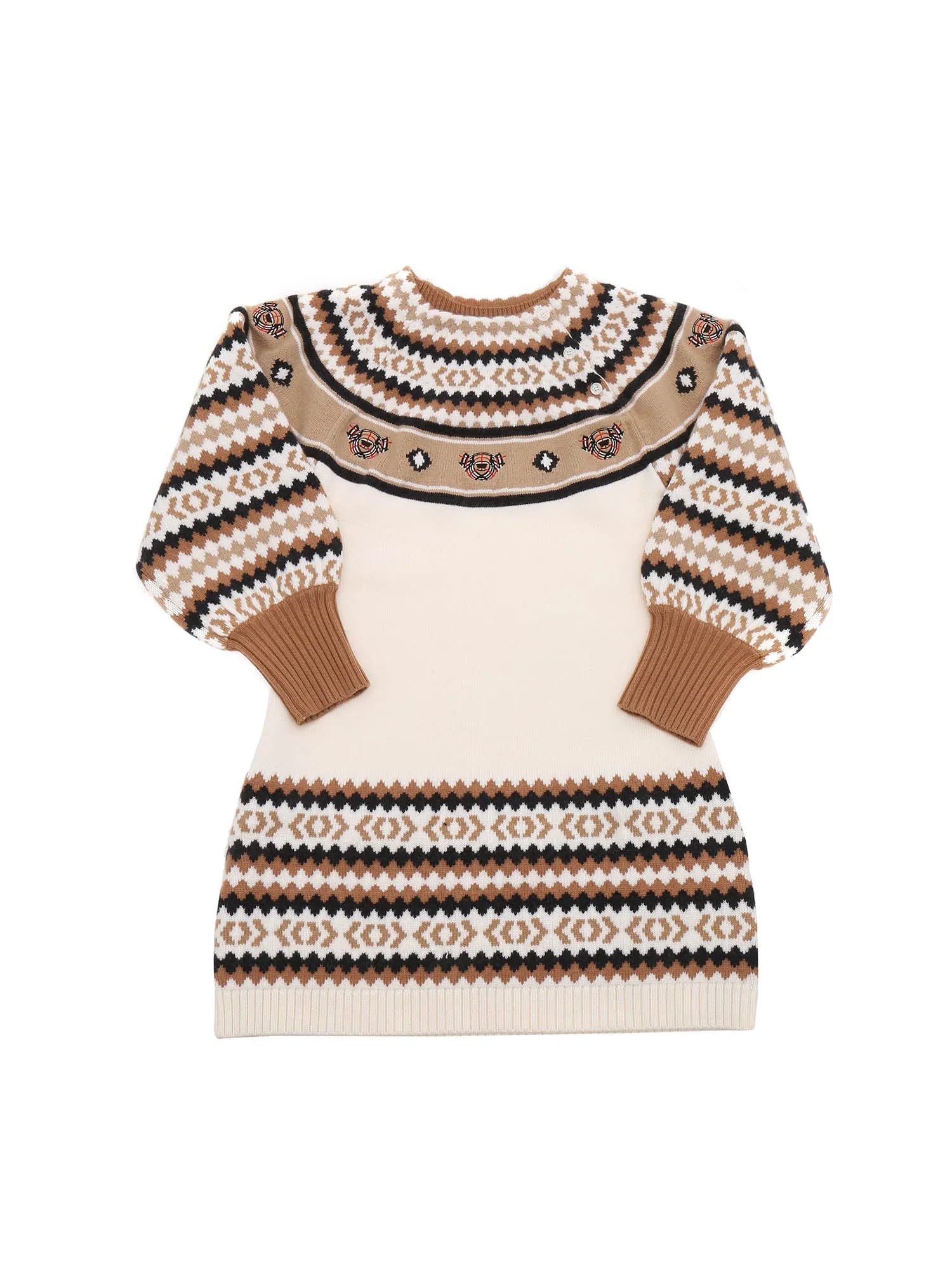 Burberry Kids Thomas Bear Intarsia Dress