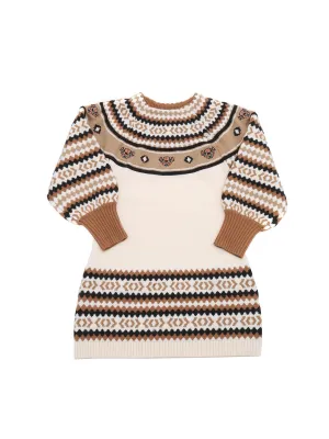 Burberry Kids Thomas Bear Intarsia Dress