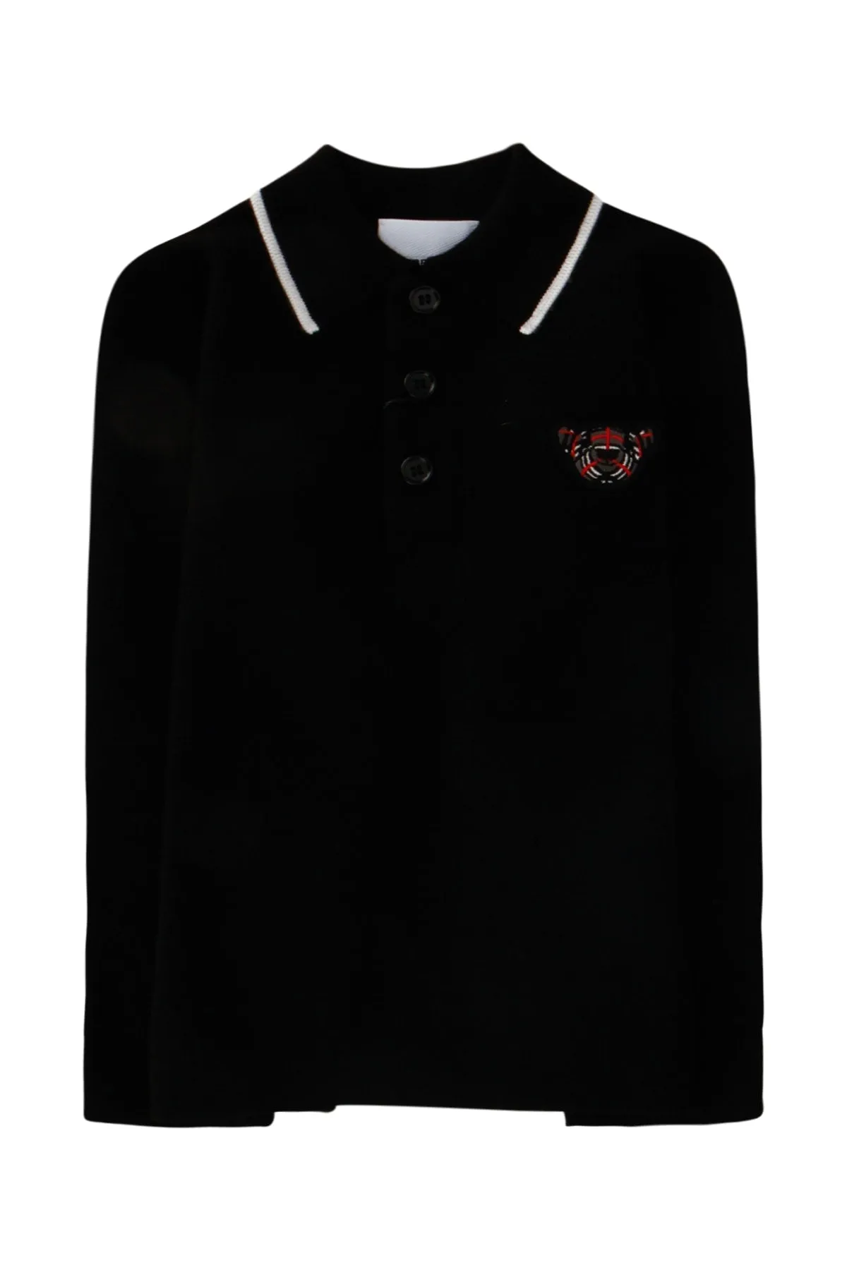 Burberry Kids Thomas Bear Long-Sleeve Polo Shirt