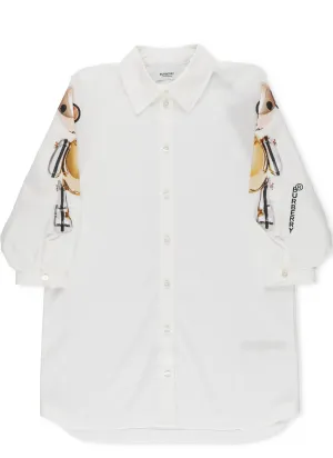 Burberry Kids Thomas Bear Printed Shirt Dress