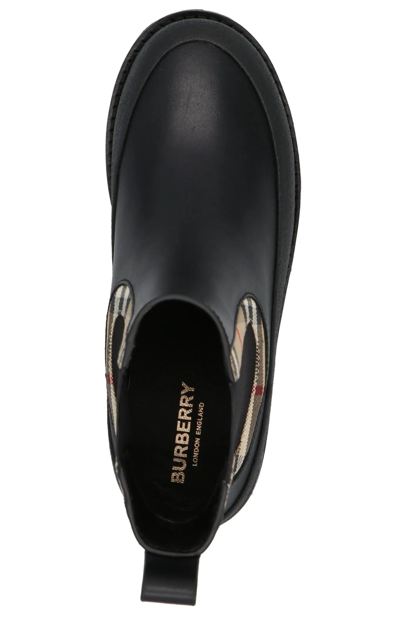 Burberry Kids Vintage Check Detailed Chelsea Boots