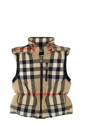 Burberry Kids Vintage Check Down Gilet