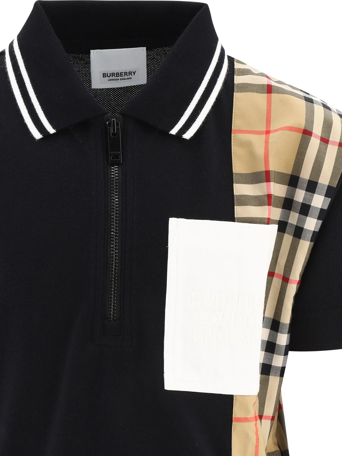 Burberry Kids Vintage Check Panel Polo Shirt Dress