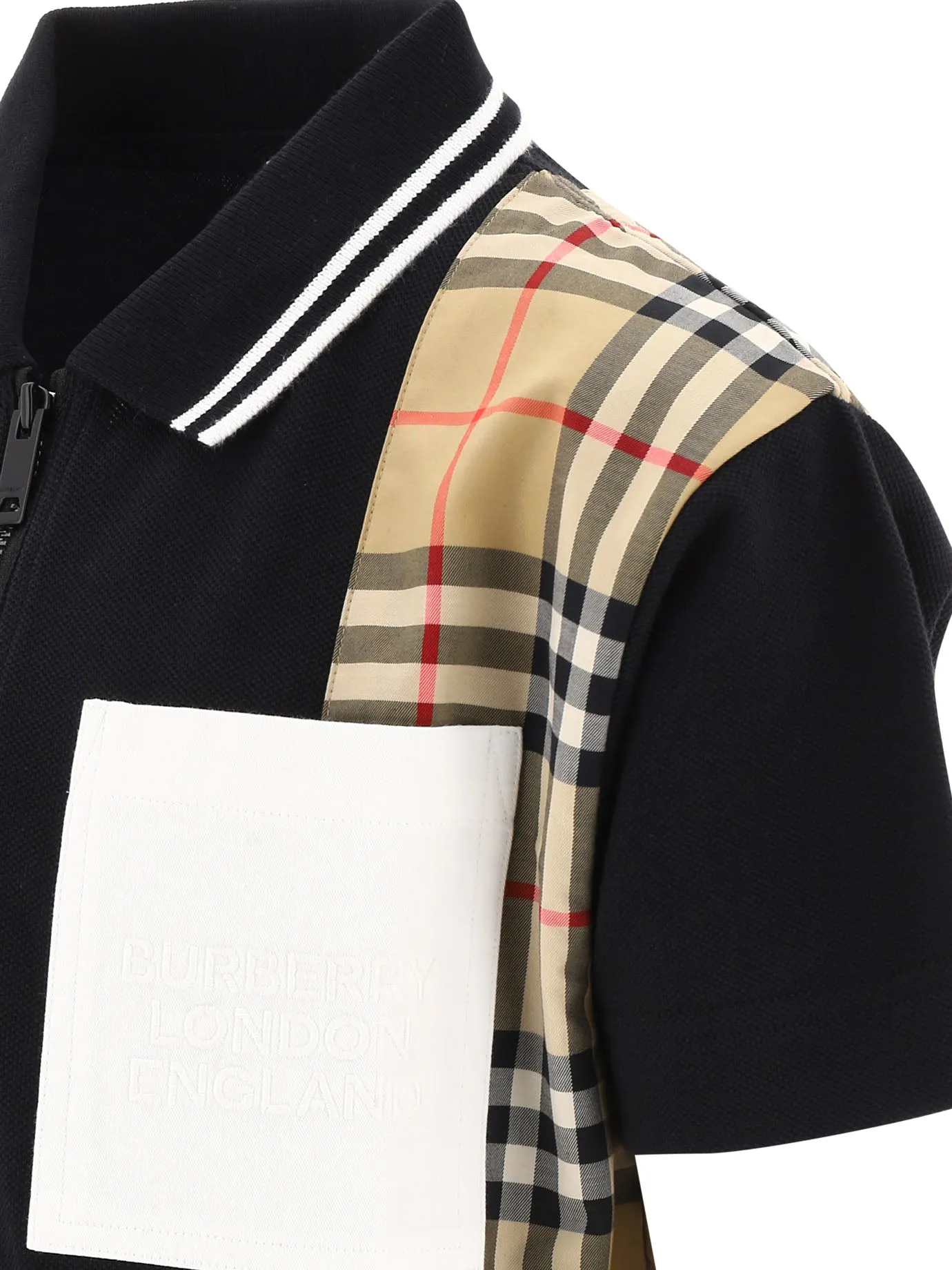 Burberry Kids Vintage Check Panel Polo Shirt Dress