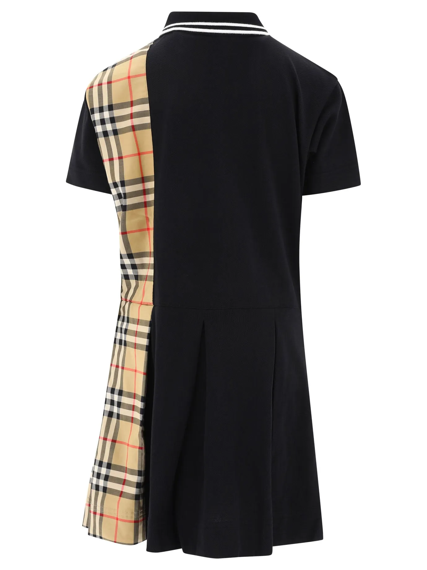 Burberry Kids Vintage Check Panel Polo Shirt Dress