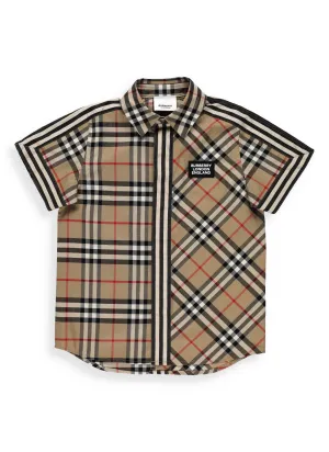Burberry Kids Vintage Check Short Sleeve Shirt
