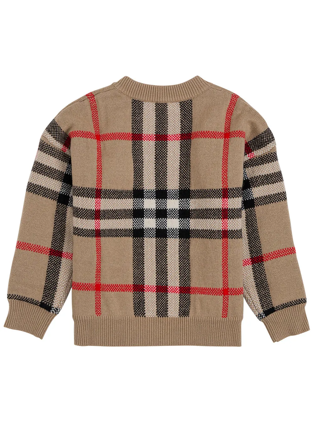Burberry Kids Vintage Check V-Neck Knit Jumper