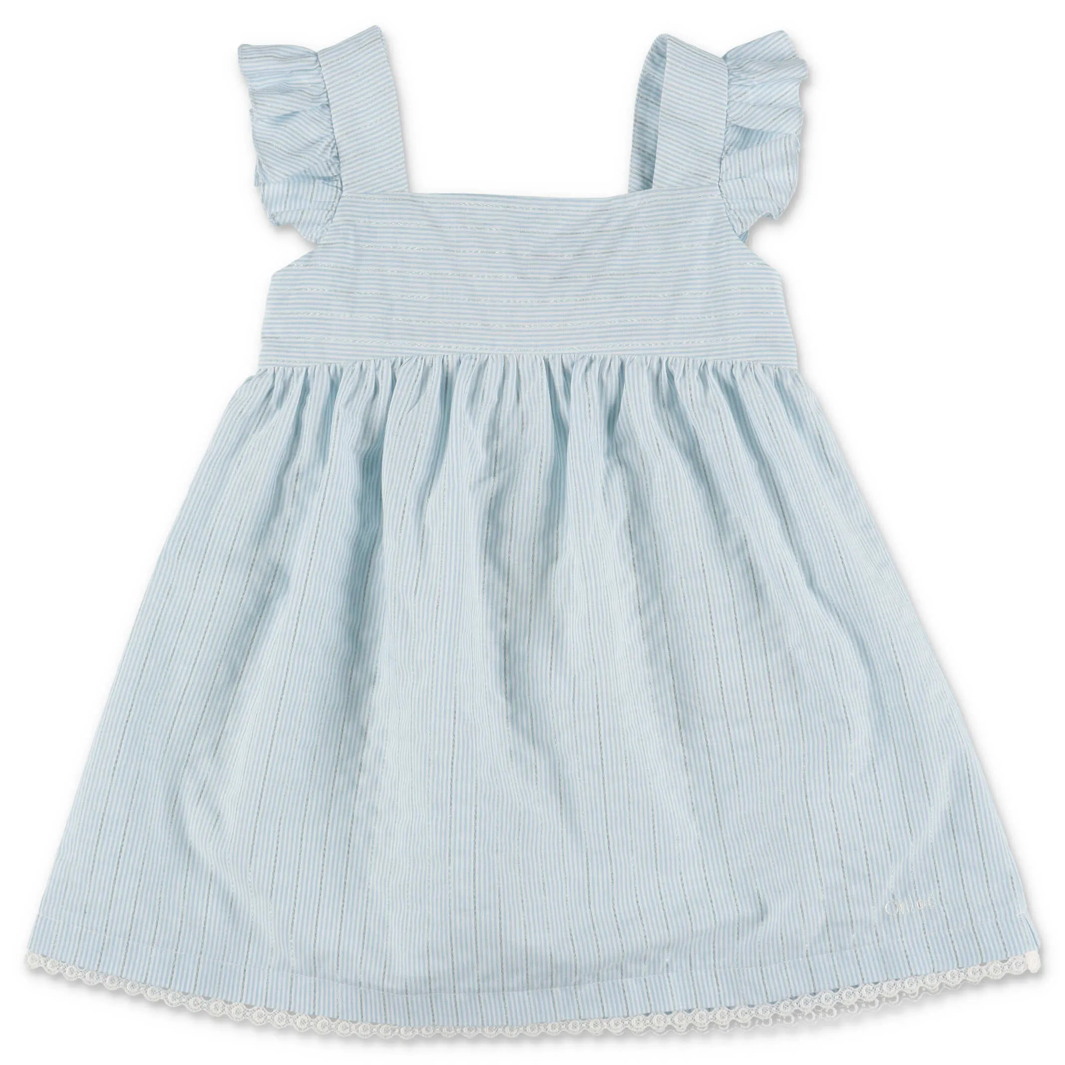 Chlo Kids Bow Detail Ruffled Dress